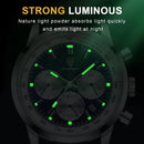 POEDAGAR Luxury Man Watch High Quality Waterproof Chronograph Luminous Men's Wristwatch Leather Men Quartz Watches Casual Clock