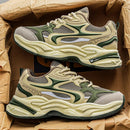 New Men Casual Shoes Lace Up Outdoor Dad Shoes Clunky Sneakers Walking Thick Sole Flat Fashion Shoes Luxury Comfortable Soft