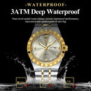 POEDAGAR Original Military Man Wristwatch Quartz Week Date Watch For Men Waterproof Luminous Stainless Steel Men's Watches Reloj