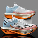 Couple breathable mesh carbon board shoes, student sports exam shoes, ultra light rebound marathon CHUNTA running shoes